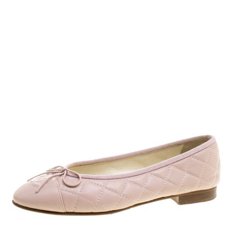 chanel pink flats|chanel ballet flats size 42.